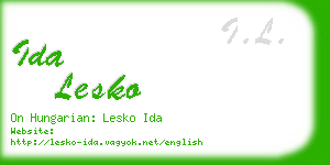 ida lesko business card